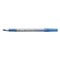 BIC Round Stic Grip Xtra Comfort Fine 0.8 mm. Stick Ballpoint Pen - Blue Ink/Gray/Blue Barrel (1-Dozen)